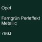 Preview: Opel, Farngrün Perleffekt Metallic, 786J.